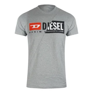 Diesel - T-Shirt für Herren, Premium-Baumwolle (Grau meliert)