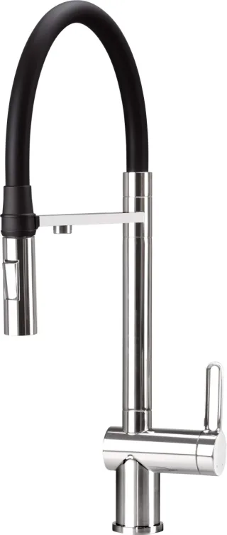 Neuesbad Spültischarmatur mit FLEXIBLE Auslauf, 2 Funktion SPRAY und WATER FILTER Anschluss, Chrom NB1DEBRM075M1