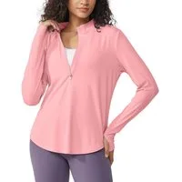 G4Free Trainingsshirt Damen Langarmshirt UPF 50+ Sonnenschutz UPF 50+, Feuchtigkeitsableitend und Schnelltrocknend, Atmungsaktiv