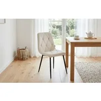 B&D home 4-Fußstuhl VICKA (Set, 4 St), Polsterstuhl aus Samt für Esszimmer und Küche