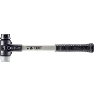 HALDER SIMPLEX - Schonhammer mit verstärktem Tempergussgehäuse und Fiberglasstiel, Gummikomposition - 3723.030