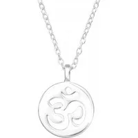 ALEXANDER YORK Kette und Anhänger Set Om YOGA SYMBOL, 2-tlg., 925 Sterling Silber