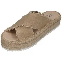 espadrij l´originale CROISETTE LINEN Pantolette sable