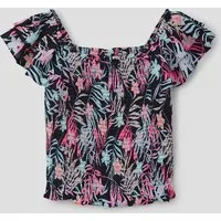 s.Oliver Kurzarmbluse Bluse Bluse mit Volantärmeln