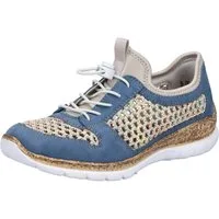 Rieker Slip-On Sneaker Slipper, Freizeitsneaker, Halbschuh mit Schnellverschluss