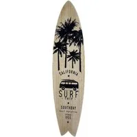 Atmosphera Créateur d'intérieur Wanddekoobjekt Surfbrett SOUTH BAY, weißer Aufdruck (1 Stk., Deko-Objekt)