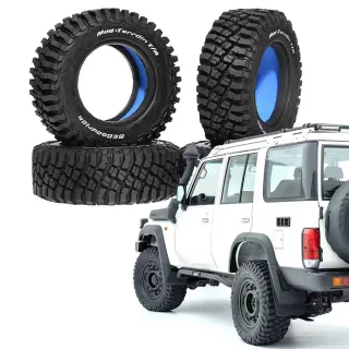4pcs/set 1.9 inch Simulation Climbing Wheel Tires For 1/10 1/12 D90 RC4WD MJX RC Car W273 Parts