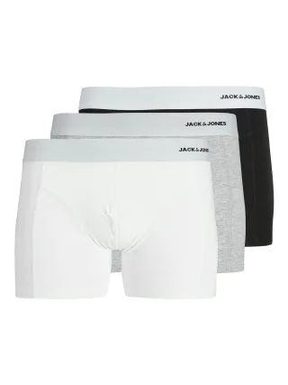 JACK&JONES - JACSENSE BAMBOO TRUNKS 3 PACK SN white - Gr. - XXL