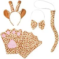 dressforfun Kostüm Accessoires-Set Giraffe, Giraffe-Zubehörset für Sie und Ihn in Einheitsgröße