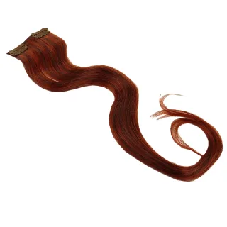 Balmain Double Hair Color Extension 40cm Echt Haar Styling Clip Farb Auswahl - Chilli