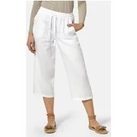 GOLDNER Stoffhose Kurzgröße: Sommerhose mit Rundumschlupfbund Schlupfhose mit Bindeband, weitem Bein und 7/8-Länge
