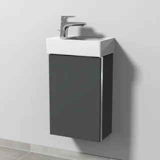 Sanipa 3way Waschtischunterbau zu Villeroy & Boch Avento Waschtisch mit 1 Tür, Anthrazit-Matt BR62622