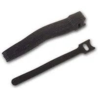 world-trading-net Klettband Klett-Kabelbinder 250x12mm, schwarz, 10er Pack
