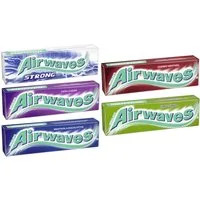 Airwaves Süßigkeit Airwaves Kaugummi Mix 50 Packungen, 5 Sorten, Strong & Klassik
