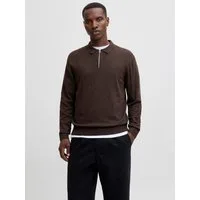 Jack & Jones Polokragenpullover JJEEMIL KNIT POLO HALF ZIP LS NOOS mit Polo Kragen