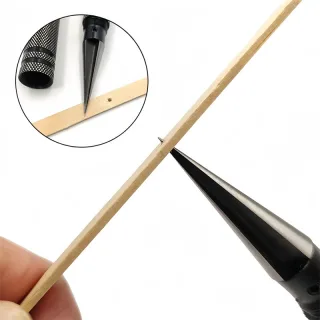 Manual Hole Punch Tool Metal Hole Puncher Hole Expanding Reamer Alloy Steel Aluminum 0-14mm Long Handle Lightweight Shar