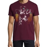 Youth Designz Print-Shirt Retro Giraffe Herren T-Shirt mit lustigen Logo für Herren