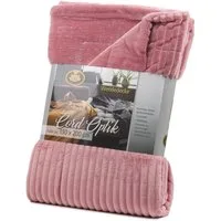 Wohndecke GÖZZE Wohndecke Cord BL 150x200 cm rosa Decke Kuscheldecke Sofadecke, Gözze