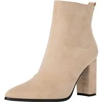 Salinyang Damen Stiefeletten Elegant mit Blockabsatz & spitzer Form Stiefelette
