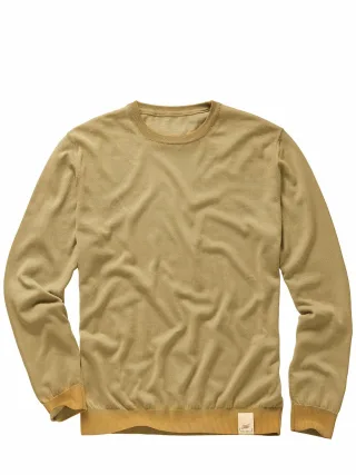 BOB Herren Pullover Bart Gelb 100 % Baumwolle