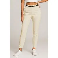 Kendindza Collection Stretch-Hose Damen Hose Stretch mit Gürtel Stoffhose Damen elegant lang Elastisch Chinohose Damen
