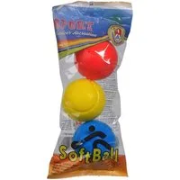 SIMBA Spielzeug-Gartenset Outdoor Spielzeug Ballspiel 3 Softbälle blau, gelb, rot 107354316