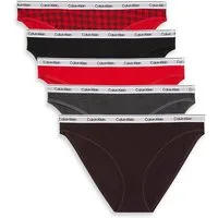 Calvin Klein Underwear Bikinislip 5 PACK BIKINI (LOW-RISE) (Packung, 5-St., 5er-Pack) mit Logobund