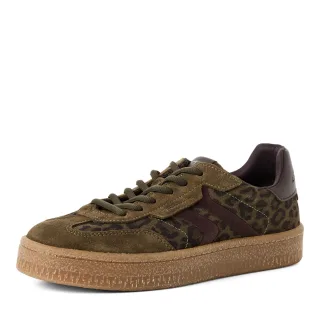 Tamaris - Da.-Schnürer olive leopard - Gr. - 38