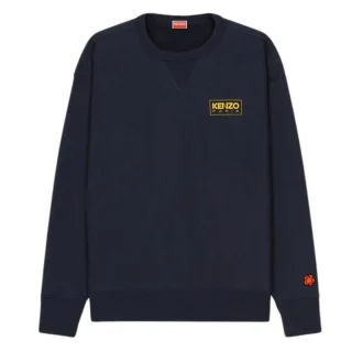 Kenzo Paris Sweatshirt mit umrissenem Logo in Mitternachtsblau