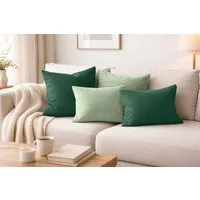 Amilian Dekokissen - Kissen Set 4er - Sofakissen mit Füllung 2x 50x50 + 2x 35x45cm, (4 Stück) Kuschelkissen - Zierkissen mit Kissenfüllung - Couchkissen