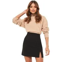 LIPSY Minirock Lipsy Minirock mit Seitenschlitz, Tall (1-tlg)