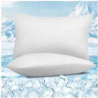 Woltu Kissenbezug, (2 Stück), Kühlende Kissenhülle, Weich, Atmungsaktiv, mit Q-Max>0.45 Arc-Chill