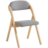 SoBuy Klappstuhl FST92, Esszimmerstuhl Gartenstuhl Klappbar, Küchenstuhl, Holzstuhl, Klappstuhl mit Rückenlehne, bis 120 kg Belastbar, für Balkon & Küche