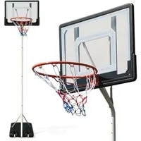 VENDOMNIA Basketballkorb Basketballkorb Basketballständer Basketballanlage (mit Ständer & Brett für Kinder & Jugendliche, höhenverstellbare Korbhöhe 230 - 305cm), Mobile Korbanlage mit Rollen für Indoor & Outdoor