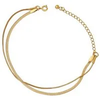 salazar.plus Gliederarmband Luxus Damen Schlangenarmband Vergoldetes Edelstahl Snake Chain