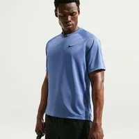 Nike Funktionsshirt M NK DF FLEX SS TOP mit Reißverschluss, normale Länge, gerader Abschluss