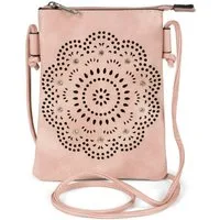 styleBREAKER Mini Bag Mini Umhängetasche Blumen Cutout und Strass (1-tlg)
