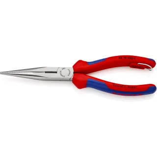 KNIPEX Flachrundzgange mit Schneide/Befestigungsöse atramentiert (Storchschnabelzange) - 2612200T