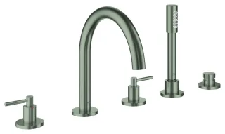 GROHE 5-Loch-Wannen-Kombination Atrio 29407 Hebelgriff satin steel, 29407MS0 29407MS0