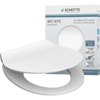 Schütte WC-Sitz SLIM, Duroplast, Absenkautomatik, Schnellverschluss, besonders flache Form
