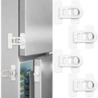 FELIXLEO Kindersicherung 4St Kindersicherung Schrank Selbstklebend Schublade Tür Weiß.