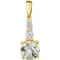 Firetti Kettenanhänger Schmuck Geschenk Gold 333 Halsschmuck Anhänger, mit Amethyst, Zirkonia (synth)