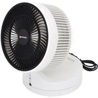 Sonnenkönig Tischventilator Breez, Leistung 45W, 7h Timer, Fernbedienung, Oszillation, 3 Geschwindigkeitsmodi, eignet sich für alle Jahreszeiten