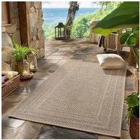 SIMPEX24 Outdoorteppich Boho Design, Läufer, Höhe: 5 mm, Outdoor Teppich Wetterfest Modern Design Wohnzimmer Küchen Terrasse