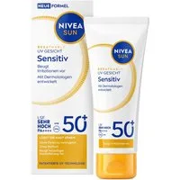 Nivea Sun Sonnenschutzpflege UV Gesicht Sensitive Creme LSF 50+ 40ml atmungsaktiv, 1-tlg.