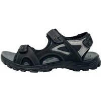 Nowaland Herren Trekkingsandalen aus Leder mit Klettverschluss Trekkingsandale Robuste Trekkingsandalen mit rutschfester Sohle und gepolsterter Sohle