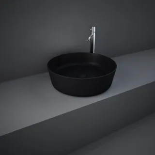 RAK Feeling Aufsatz-Waschbecken FEECT4200504A rund, 42cm, schwarz matt