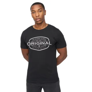 Crosshatch - "Traptons" T-Shirt für Herren (Schwarz)
