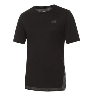 Neues Gleichgewicht Q Speed ​​Jacquard Mens Black T-Shirt