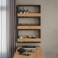 Vicco Weinregal Repose, Goldkraft Eiche/Anthrazit, 60 x 98 cm, 1-tlg.